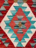 26066- Kelim Hand-Woven/Flat Weaved/Handmade Afghan /Carpet Tribal/Nomadic Authentic/Size: 2'11" x 2'2"/89cm x 66cm