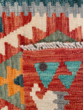 26071- Kelim Hand-Woven/Flat Weaved/Handmade Afghan /Carpet Tribal/Nomadic Authentic/Size: 2'11" x 2'0"/89cm x 61cm