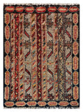 26322-Chobi Ziegler Hand-Knotted/Handmade Afghan Rug/Carpet Modern Authentic/Size: 1'9" x 1'4"/53cm x 41cm