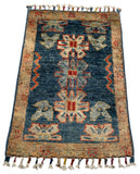 26557 -  Hand-knotted Contemporary Chobi Ziegler /Modern Carpet/Rug / Size: 2'0" x 1'3"/61cm x 38cm