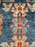 26557 -  Hand-knotted Contemporary Chobi Ziegler /Modern Carpet/Rug / Size: 2'0" x 1'3"/61cm x 38cm