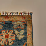 26557 -  Hand-knotted Contemporary Chobi Ziegler /Modern Carpet/Rug / Size: 2'0" x 1'3"/61cm x 38cm