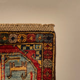 26654 - Chobi Hand-Knotted/Handmade Afghan Tribal/Nomadic Authentic/Size: 2'0" x 1'3"/61cm x 38cm