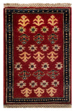 26668 -  Hand-knotted Contemporary Chobi Ziegler /Modern Carpet/Rug / Size: 2'0" x1'3"/61cm x 38cm