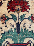 26541-Chobi Ziegler Hand-Knotted/Handmade Afghan Rug/Carpet Modern Authentic/Size: 2'0" x 1'3"/61cm x 38cm