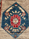 26331-Chobi Ziegler Hand-Knotted/Handmade Afghan Rug/Carpet Modern Authentic/Size: 2'0" x 1'3"/61cm x 38cm