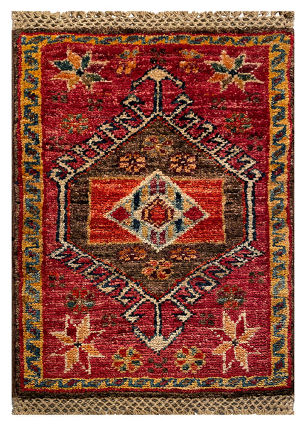 26184 -  Hand-knotted Contemporary Chobi Ziegler /Modern Carpet/Rug / Size: 2'0" x 1'4"/61cm x 41cm