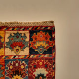 26662 - Chobi Hand-Knotted/Handmade Afghan Tribal/Nomadic Authentic/Size: 2'0" x 1'3"/61cm x 38cm