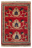 26657 - Chobi Hand-Knotted/Handmade Afghan Tribal/Nomadic Authentic/Size: 2'0" x 1'3"/61cm x 38cm