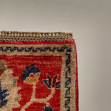 26657 - Chobi Hand-Knotted/Handmade Afghan Tribal/Nomadic Authentic/Size: 2'0" x 1'3"/61cm x 38cm