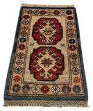 26666 -  Hand-knotted Contemporary Chobi Ziegler /Modern Carpet/Rug / Size: 2'0" x1'3"/61cm x 38cm