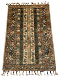 26334-Chobi Ziegler Hand-Knotted/Handmade Afghan Rug/Carpet Modern Authentic/Size: 2'0" x 1'3"/61cm x 38cm
