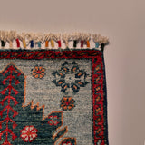 26172 -  Hand-knotted Contemporary Chobi Ziegler /Modern Carpet/Rug / Size: 2'0" x 1'3"/61cm x 38cm
