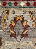 26323-Chobi Ziegler Hand-Knotted/Handmade Afghan Rug/Carpet Modern Authentic/Size: 2'0" x 1'3"/61cm x 38cm