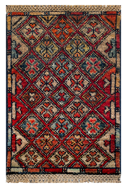 26681 -  Hand-knotted Contemporary Chobi Ziegler /Modern Carpet/Rug / Size: 2'0" x 1'3"/61cm x 38cm