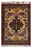26655 - Chobi Hand-Knotted/Handmade Afghan Tribal/Nomadic Authentic/Size: 2'0" x 1'3"/61cm x 38cm
