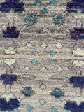 26326-Chobi Ziegler Hand-Knotted/Handmade Afghan Rug/Carpet Modern Authentic/Size: 2'0" x 1'3"/61cm x 38cm