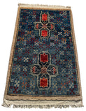 26324-Chobi Ziegler Hand-Knotted/Handmade Afghan Rug/Carpet Modern Authentic/Size: 2'2" x 1'4"/66cm x 41cm