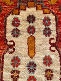 26330-Chobi Ziegler Hand-Knotted/Handmade Afghan Rug/Carpet Modern Authentic/Size: 2'0" x 1'3"/61cm x 38cm