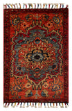 26325-Chobi Ziegler Hand-Knotted/Handmade Afghan Rug/Carpet Modern Authentic/Size: 1'9" x 1'2"/53cm x 36cm