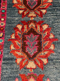 26327-Chobi Ziegler Hand-Knotted/Handmade Afghan Rug/Carpet Modern Authentic/Size: 2'0" x 1'3"/61cm x 38cm