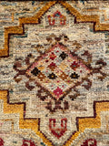 26329-Chobi Ziegler Hand-Knotted/Handmade Afghan Rug/Carpet Modern Authentic/Size: 2'0" x 1'3"/61cm x 38cm