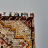 26329-Chobi Ziegler Hand-Knotted/Handmade Afghan Rug/Carpet Modern Authentic/Size: 2'0" x 1'3"/61cm x 38cm