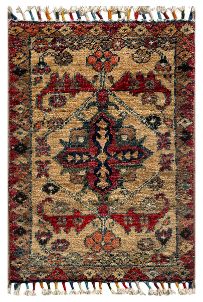 26173 -  Hand-knotted Contemporary Chobi Ziegler /Modern Carpet/Rug / Size: 2'0" x 1'3"/61cm x 38cm