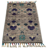 26187 -  Hand-knotted Contemporary Chobi Ziegler /Modern Carpet/Rug / Size: 1'8" x 1'3"/51cm x 38cm