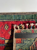 26544-Chobi Ziegler Hand-Knotted/Handmade Afghan Rug/Carpet Modern Authentic/Size: 2'0" x 1'3"/61cm x 38cm