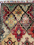 26547-Chobi Ziegler Hand-Knotted/Handmade Afghan Rug/Carpet Modern Authentic/Size: 2'0" x 1'3"/61cm x 38cm