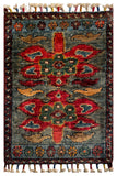 26562 -  Hand-knotted Contemporary Chobi Ziegler /Modern Carpet/Rug / Size: 2'0" x 1'3"/61cm x 38cm
