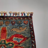 26562 -  Hand-knotted Contemporary Chobi Ziegler /Modern Carpet/Rug / Size: 2'0" x 1'3"/61cm x 38cm