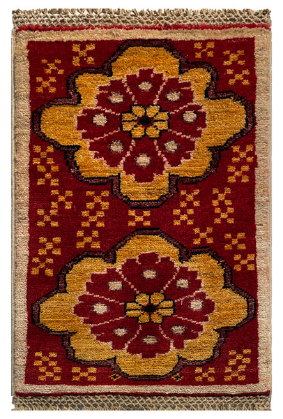 26689 -  Hand-knotted Contemporary Chobi Ziegler /Modern Carpet/Rug / Size: 2'0" x 1'3"/61cm x 38cm