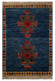 26693 -  Hand-knotted Contemporary Chobi Ziegler /Modern Carpet/Rug / Size: 2'0" x1'3"/61cm x 38cm