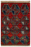 26667 -  Hand-knotted Contemporary Chobi Ziegler /Modern Carpet/Rug / Size: 2'0" x1'3"/61cm x 38cm
