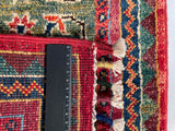 26538-Chobi Ziegler Hand-Knotted/Handmade Afghan Rug/Carpet Modern Authentic/Size: 2'0" x 1'3"/61cm x 38cm