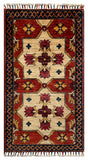 26270-Chobi Ziegler Hand-Knotted/Handmade Afghan Rug/Carpet Modern Authentic/Size: 3'2" x 1'7"/97cm x 48cm
