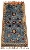 26482-Chobi Ziegler Hand-Knotted/Handmade Afghan Rug/Carpet Modern Authentic/Size: 3'1" x 1'6"/94cm x 46cm
