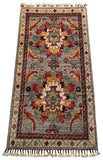 26246 - Hand-knotted Contemporary Chobi Ziegler /Modern Carpet/Rug / Size: 3'3" x 1'7"/99cm x 48cm