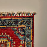 26247 - Hand-knotted Contemporary Chobi Ziegler /Modern Carpet/Rug / Size: 3'1" x 1'6"/94cm x 46cm