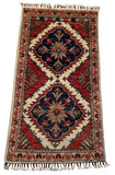 26274-Chobi Ziegler Hand-Knotted/Handmade Afghan Rug/Carpet Modern Authentic/Size: 3'2" x 1'6"/97cm x 46cm