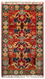 26257-Chobi Ziegler Hand-Knotted/Handmade Afghan Rug/Carpet Modern Authentic/Size: 3'2" x 1'8"/97cm x 51cm
