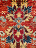 26257-Chobi Ziegler Hand-Knotted/Handmade Afghan Rug/Carpet Modern Authentic/Size: 3'2" x 1'8"/97cm x 51cm