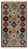 26260-Chobi Ziegler Hand-Knotted/Handmade Afghan Rug/Carpet Modern Authentic/Size: 3'1" x 1'7"/94cm x 48cm