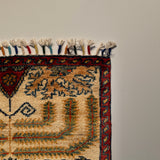 26165 -  Hand-knotted Contemporary Chobi Ziegler /Modern Carpet/Rug / Size:  3'3" x 1'6"/99cm x 46cm