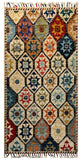 26266-Chobi Ziegler Hand-Knotted/Handmade Afghan Rug/Carpet Modern Authentic/Size: 3'3" x 1'6"/99cm x 46cm