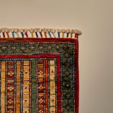 26168 -  Hand-knotted Contemporary Chobi Ziegler /Modern Carpet/Rug / Size: 3'0" x1'6"/91cm x 46cm