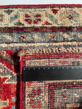 26503-Chobi Ziegler Hand-Knotted/Handmade Afghan Rug/Carpet Modern Authentic/Size: 3'3" x 1'6"/99cm x 46cm