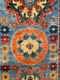 26483-Chobi Ziegler Hand-Knotted/Handmade Afghan Rug/Carpet Modern Authentic/Size: 3'5" x 1'6"/104cm x 46cm